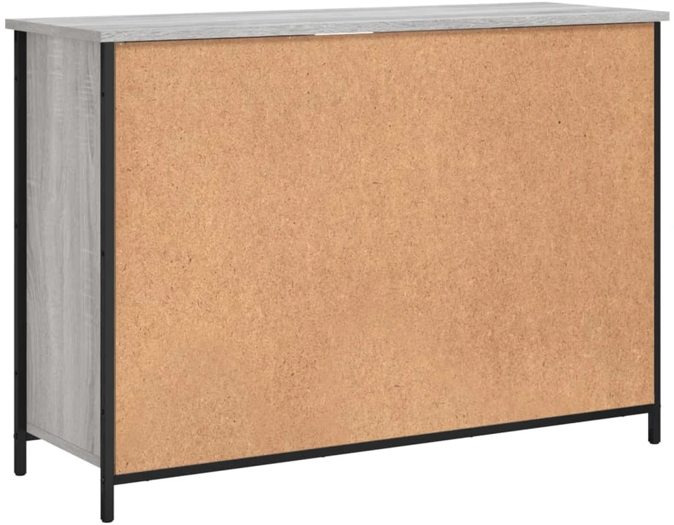 Šoninė spintelė, pilka ąžuolo, 100x35x70cm, apdirbta mediena