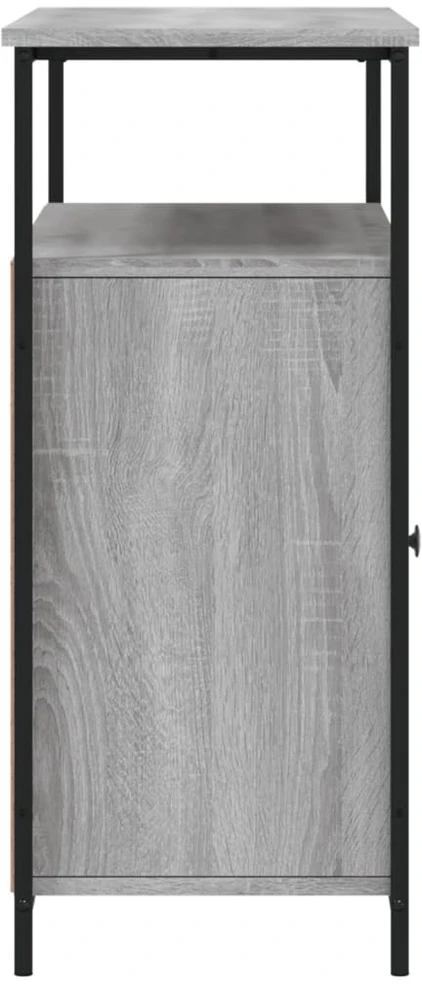 Šoninė spintelė, pilka ąžuolo, 100x35x80cm, apdirbta mediena