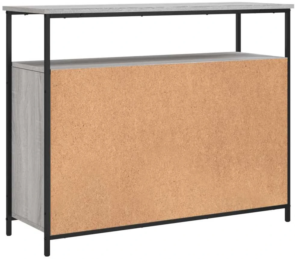 Šoninė spintelė, pilka ąžuolo, 100x35x80cm, apdirbta mediena