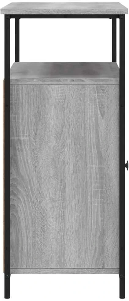 Šoninė spintelė, pilka ąžuolo, 100x35x80cm, apdirbta mediena