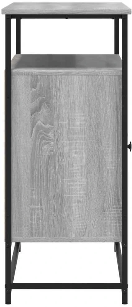 Šoninė spintelė, pilka ąžuolo, 100x35x80cm, apdirbta mediena