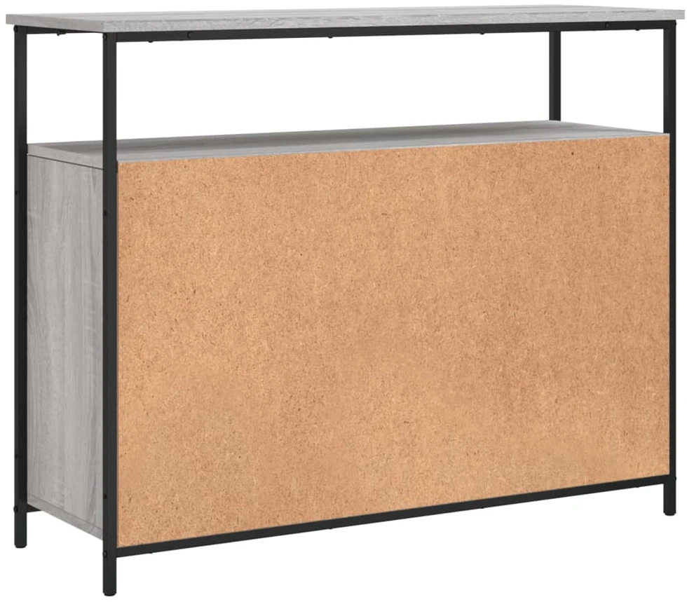 Šoninė spintelė, pilka ąžuolo, 100x35x80cm, apdirbta mediena