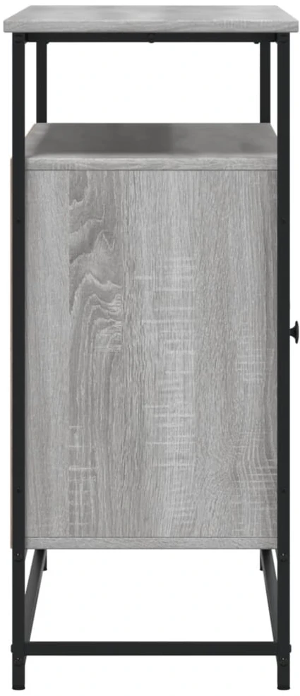 Šoninė spintelė, pilka ąžuolo, 100x35x80cm, apdirbta mediena
