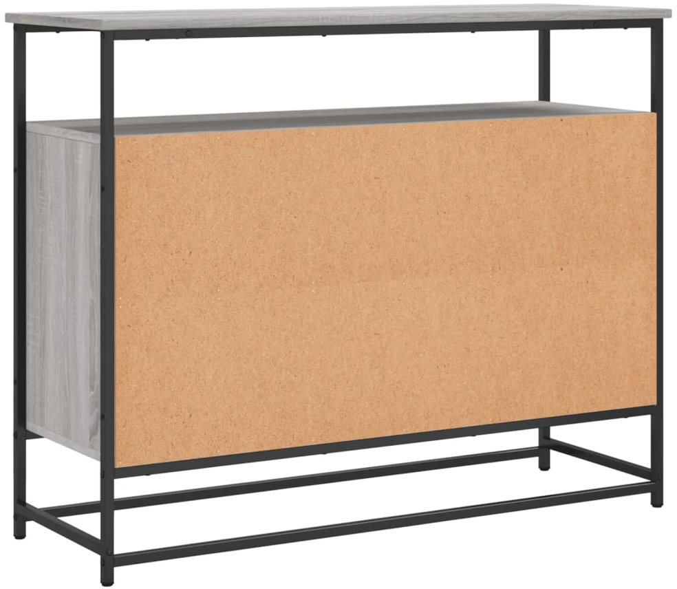 Šoninė spintelė, pilka ąžuolo, 100x35x80cm, apdirbta mediena
