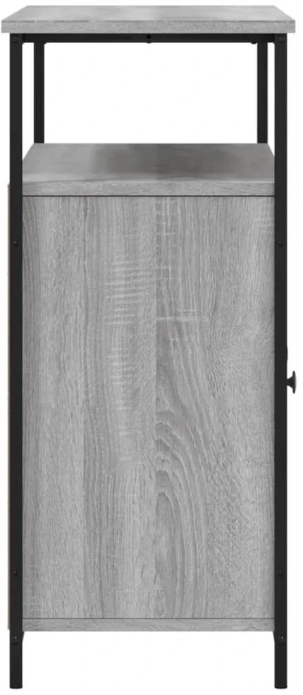 Šoninė spintelė, pilka ąžuolo, 100x35x80cm, apdirbta mediena