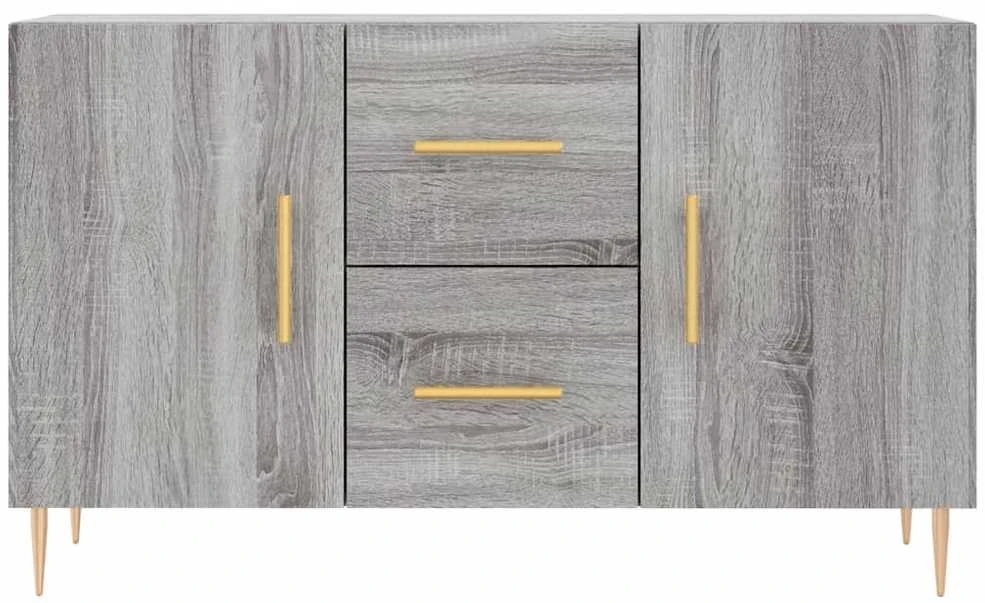 Šoninė spintelė, pilka ąžuolo, 100x36x60cm, apdirbta mediena