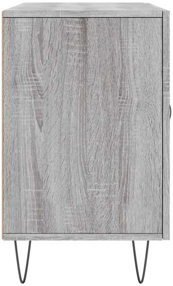 Šoninė spintelė, pilka ąžuolo, 100x36x60cm, apdirbta mediena