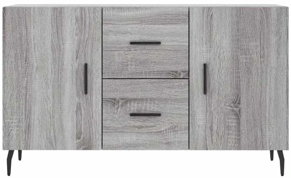 Šoninė spintelė, pilka ąžuolo, 100x36x60cm, apdirbta mediena