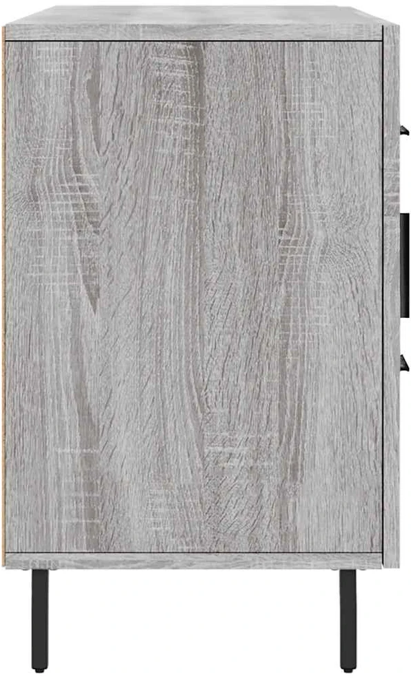 Šoninė spintelė, pilka ąžuolo, 100x36x60cm, apdirbta mediena