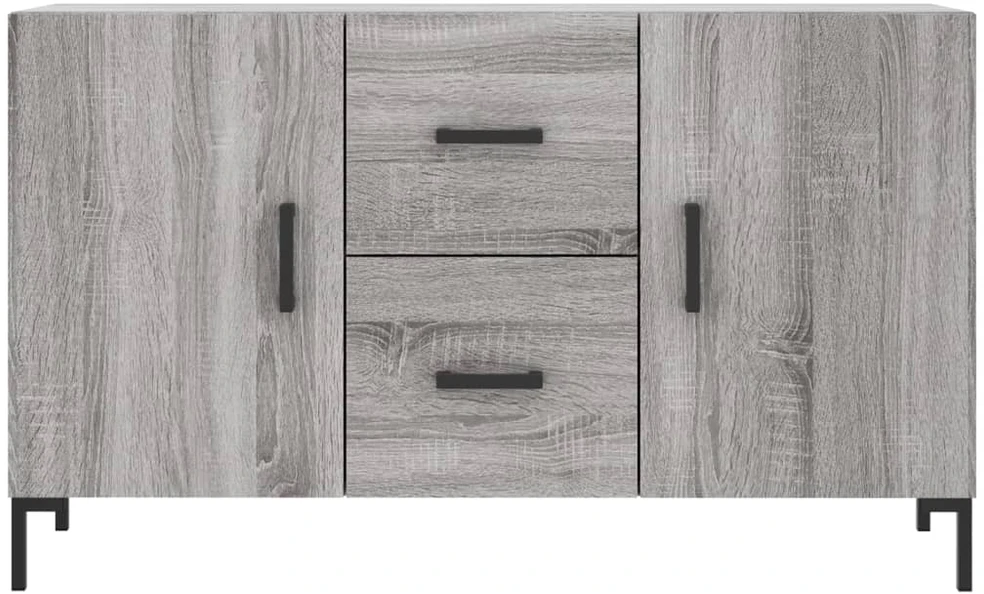 Šoninė spintelė, pilka ąžuolo, 100x36x60cm, apdirbta mediena