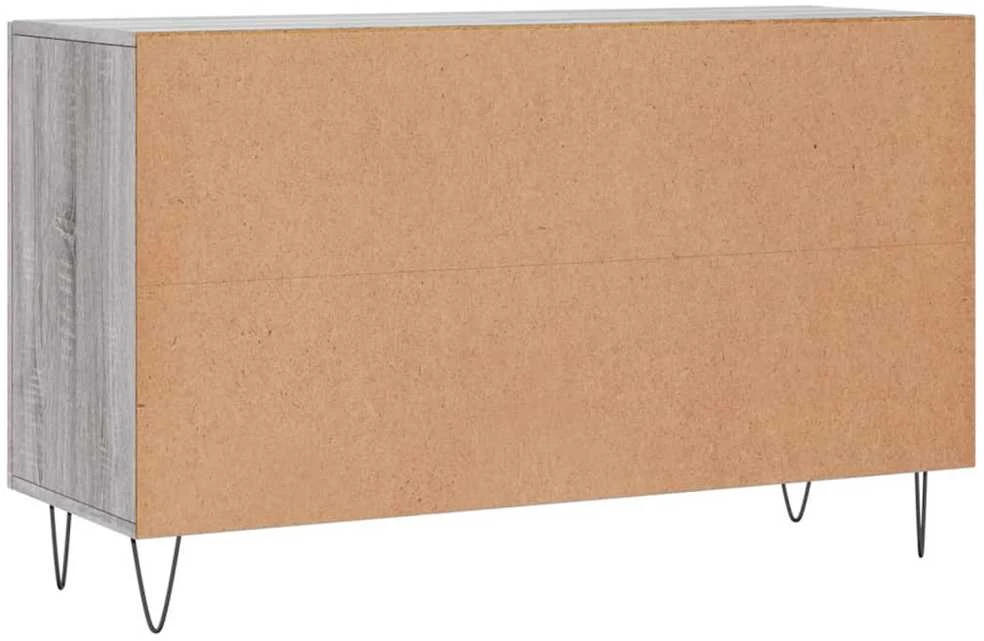 Šoninė spintelė, pilka ąžuolo, 100x36x60cm, apdirbta mediena
