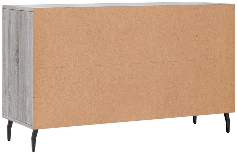Šoninė spintelė, pilka ąžuolo, 100x36x60cm, apdirbta mediena