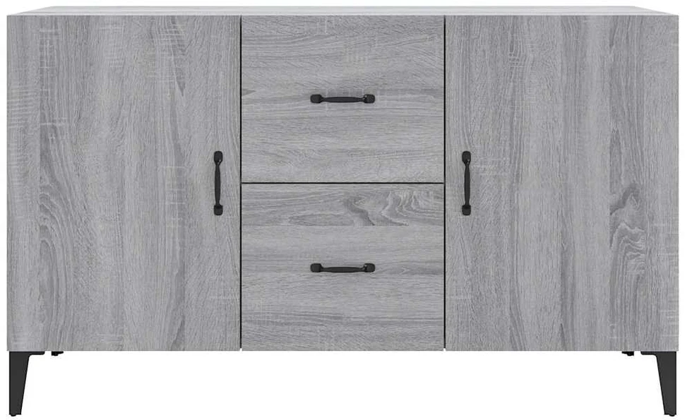 Šoninė spintelė, pilka ąžuolo, 100x36x60cm, apdirbta mediena
