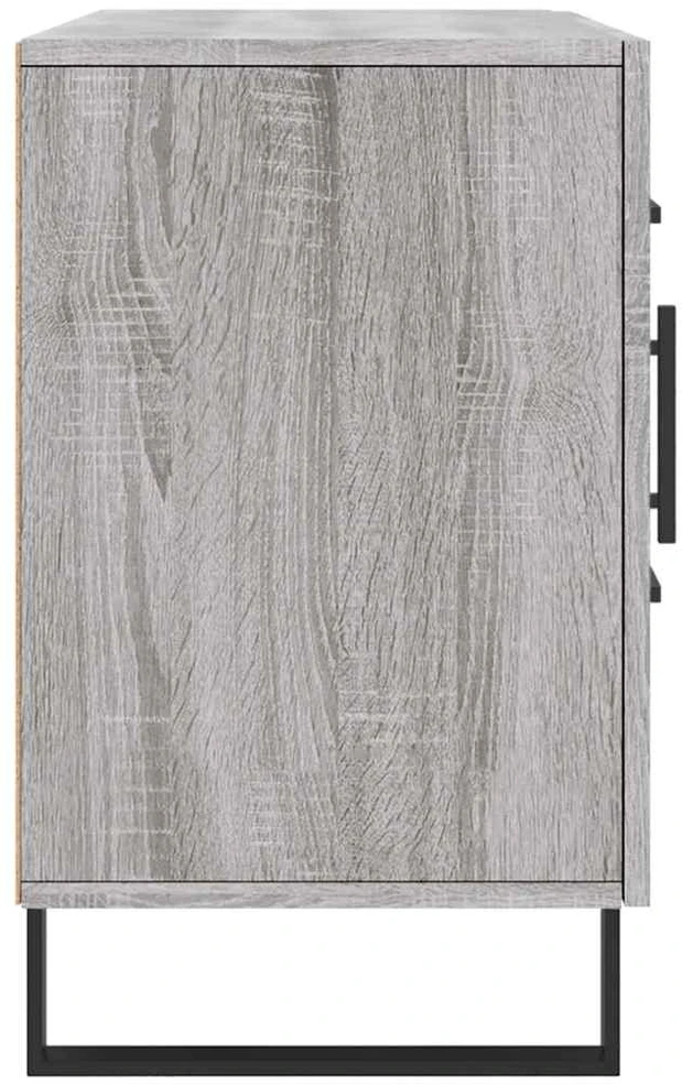 Šoninė spintelė, pilka ąžuolo, 100x36x60cm, apdirbta mediena