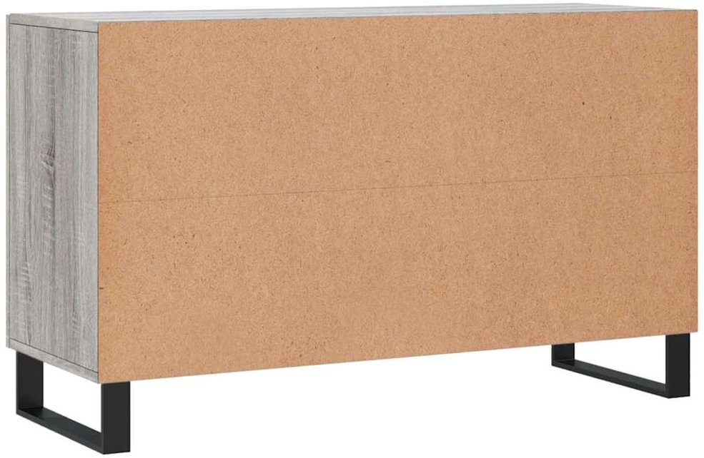 Šoninė spintelė, pilka ąžuolo, 100x36x60cm, apdirbta mediena
