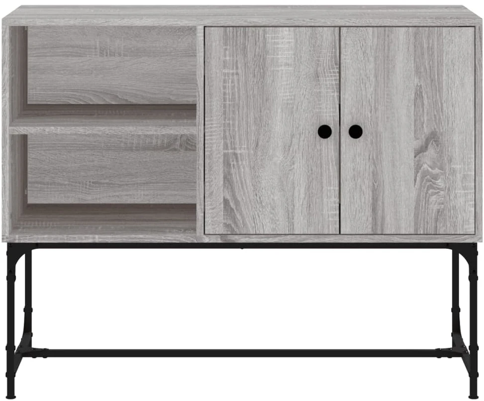 Šoninė spintelė, pilka ąžuolo, 100x40x79,5cm, apdirbta mediena