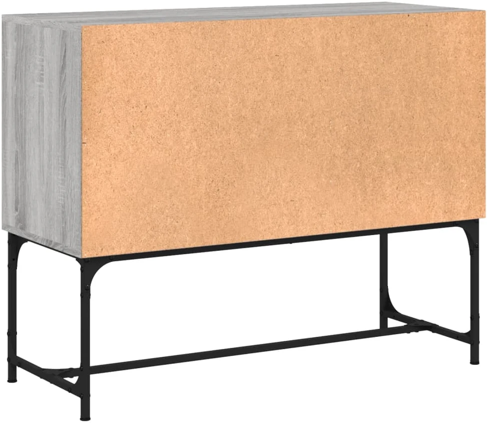 Šoninė spintelė, pilka ąžuolo, 100x40x79,5cm, apdirbta mediena