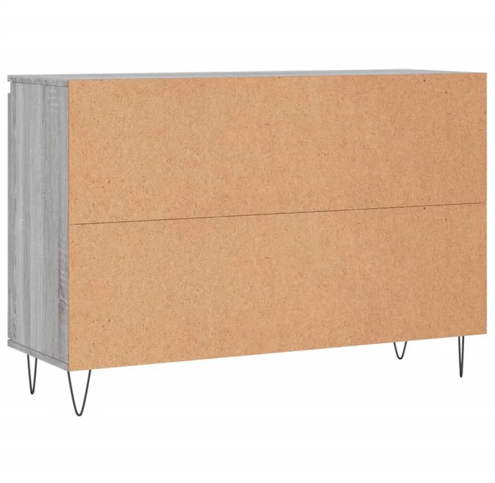 Šoninė spintelė, pilka ąžuolo, 104x35x70cm, apdirbta mediena