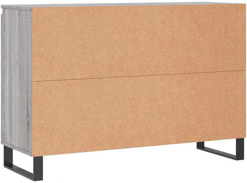 Šoninė spintelė, pilka ąžuolo, 104x35x70cm, apdirbta mediena