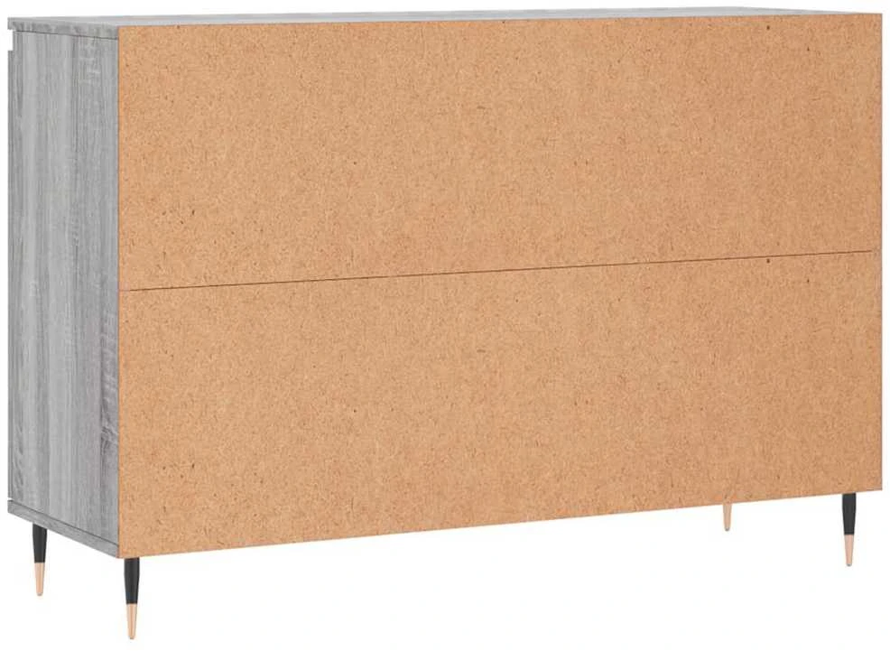 Šoninė spintelė, pilka ąžuolo, 104x35x70cm, apdirbta mediena