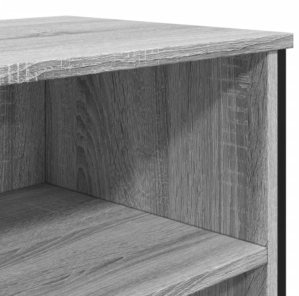 Šoninė spintelė, pilka ąžuolo, 101x35,5x74,5cm, mediena