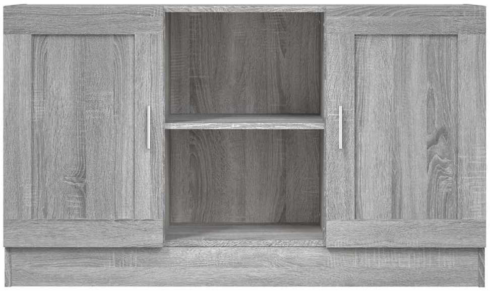 Šoninė spintelė, pilka ąžuolo, 120x30,5x70cm, apdirbta mediena