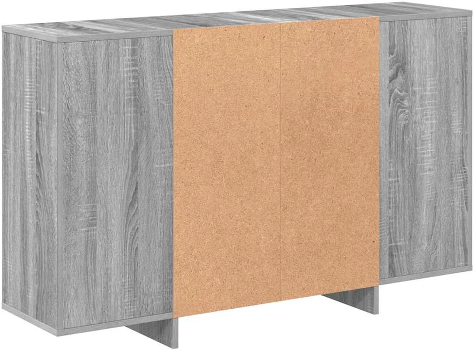 Šoninė spintelė, pilka ąžuolo, 120x30x75cm, apdirbta mediena