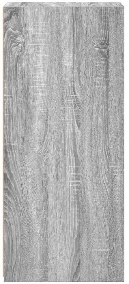 Šoninė spintelė, pilka ąžuolo, 30x41x93cm, apdirbta mediena