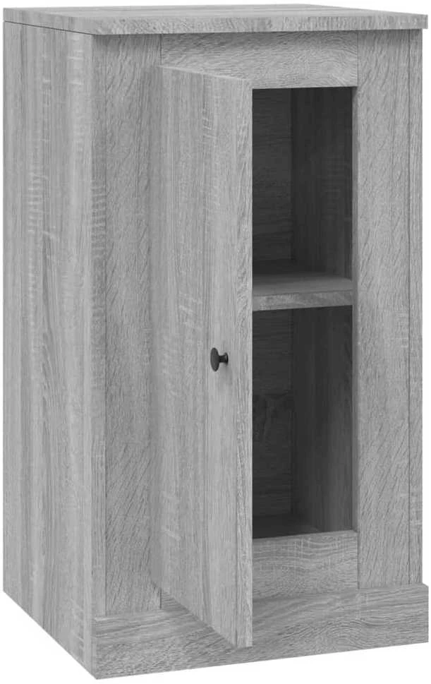 Šoninė spintelė, pilka ąžuolo, 37,5x35,5x67,5cm, mediena