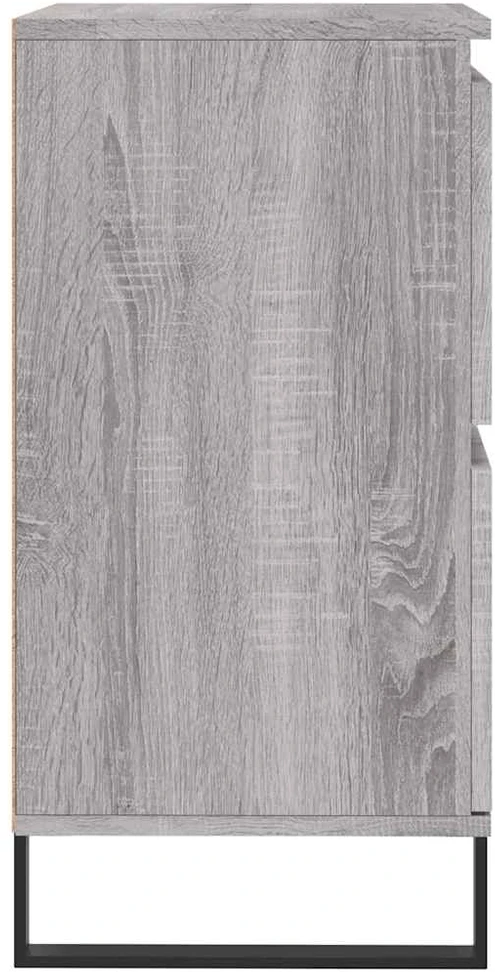 Šoninė spintelė, pilka ąžuolo, 60x35x70cm, apdirbta mediena