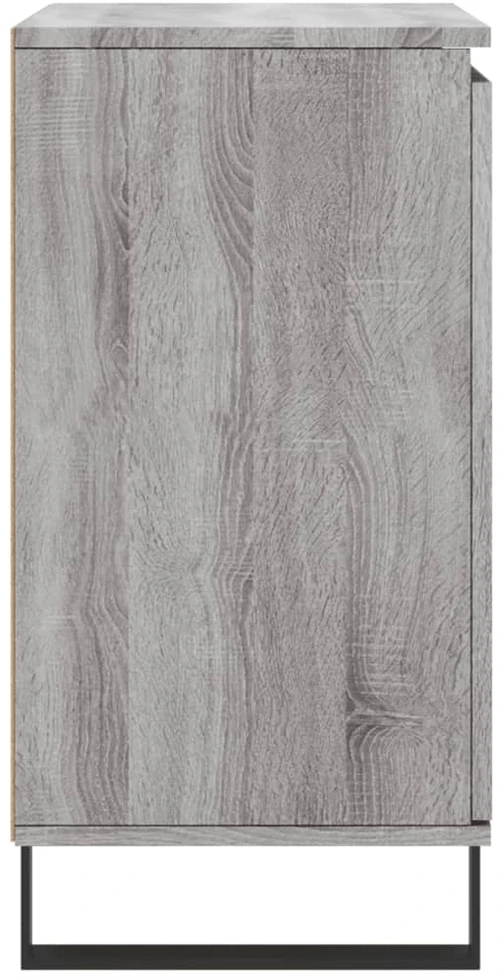 Šoninė spintelė, pilka ąžuolo, 60x35x70cm, apdirbta mediena
