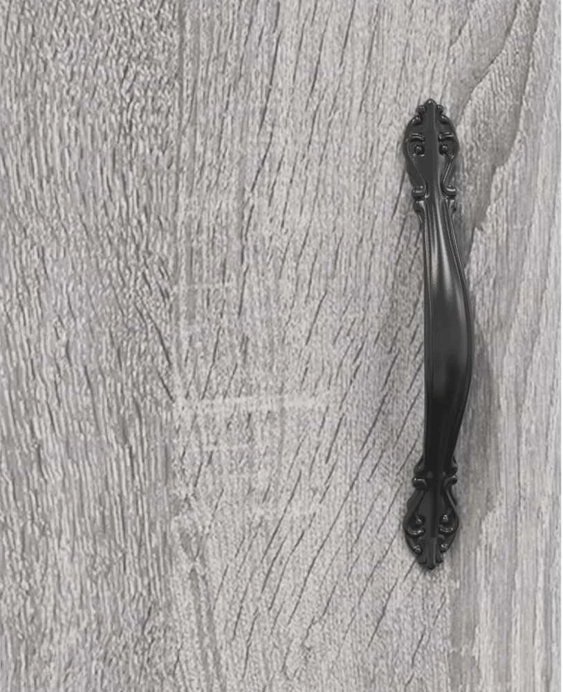 Šoninė spintelė, pilka ąžuolo, 69,5x34x90cm, apdirbta mediena