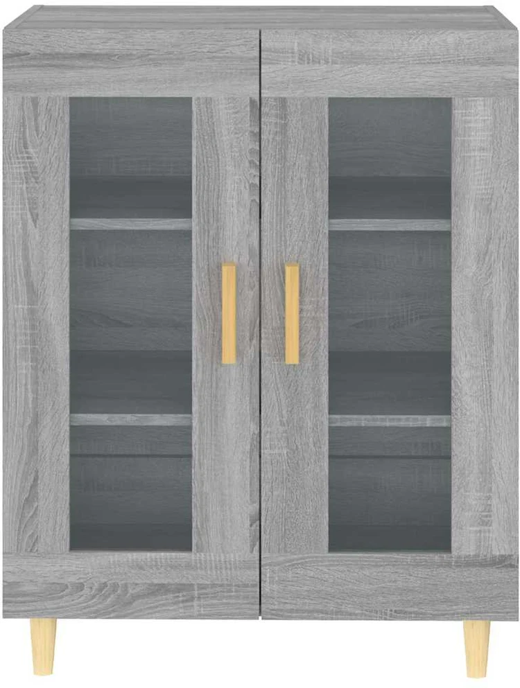 Šoninė spintelė, pilka ąžuolo, 69,5x34x90cm, apdirbta mediena
