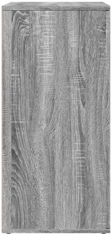 Šoninė spintelė, pilka ąžuolo, 79x38x80cm, apdirbta mediena