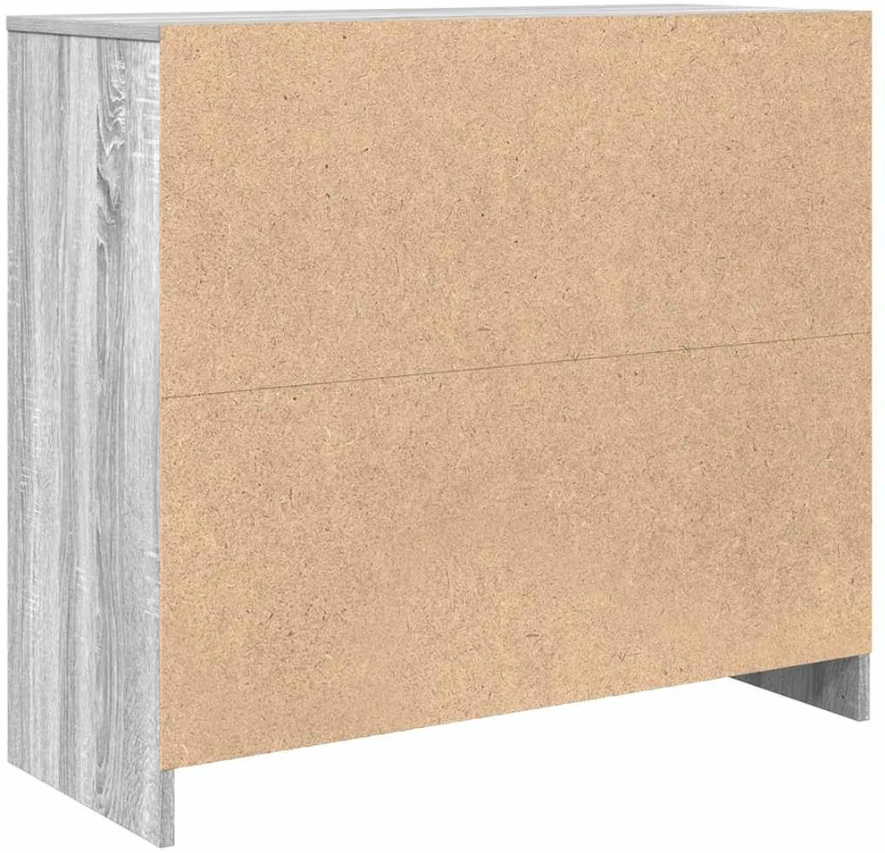 Šoninė spintelė, pilka ąžuolo, 85x34x76 cm, apdirbta mediena