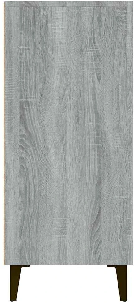 Šoninė spintelė, pilka ąžuolo, 90x34x80cm, apdirbta mediena