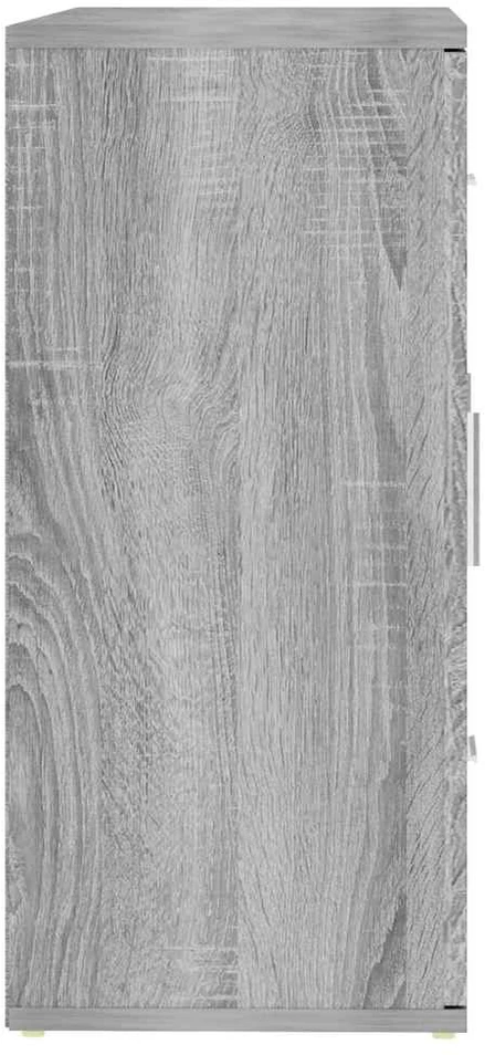 Šoninė spintelė, pilka ąžuolo, 91x29,5x65cm, apdirbta mediena