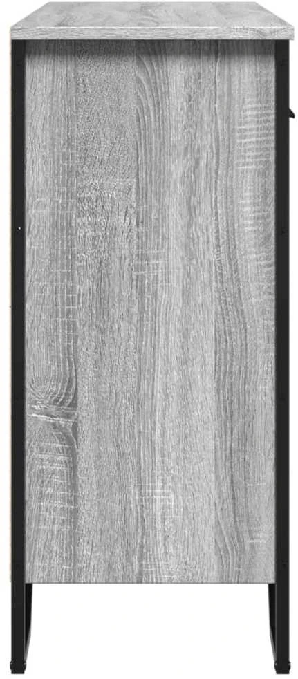 Šoninė spintelė, pilka ąžuolo, 97x32,5x74,5cm, apdirbta mediena