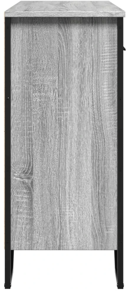 Šoninė spintelė, pilka ąžuolo, 97x32,5x74,5cm, apdirbta mediena