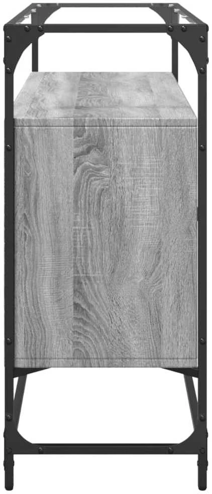 Šoninė spintelė, pilka ąžuolo, 98x35x81cm, mediena