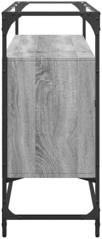 Šoninė spintelė, pilka ąžuolo, 98x35x81cm, mediena