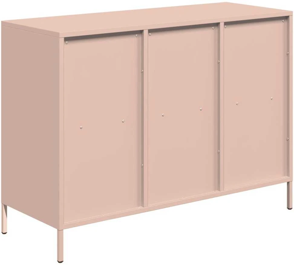 Šoninė spintelė, rožinė, 101,5x39x73,5cm, plienas