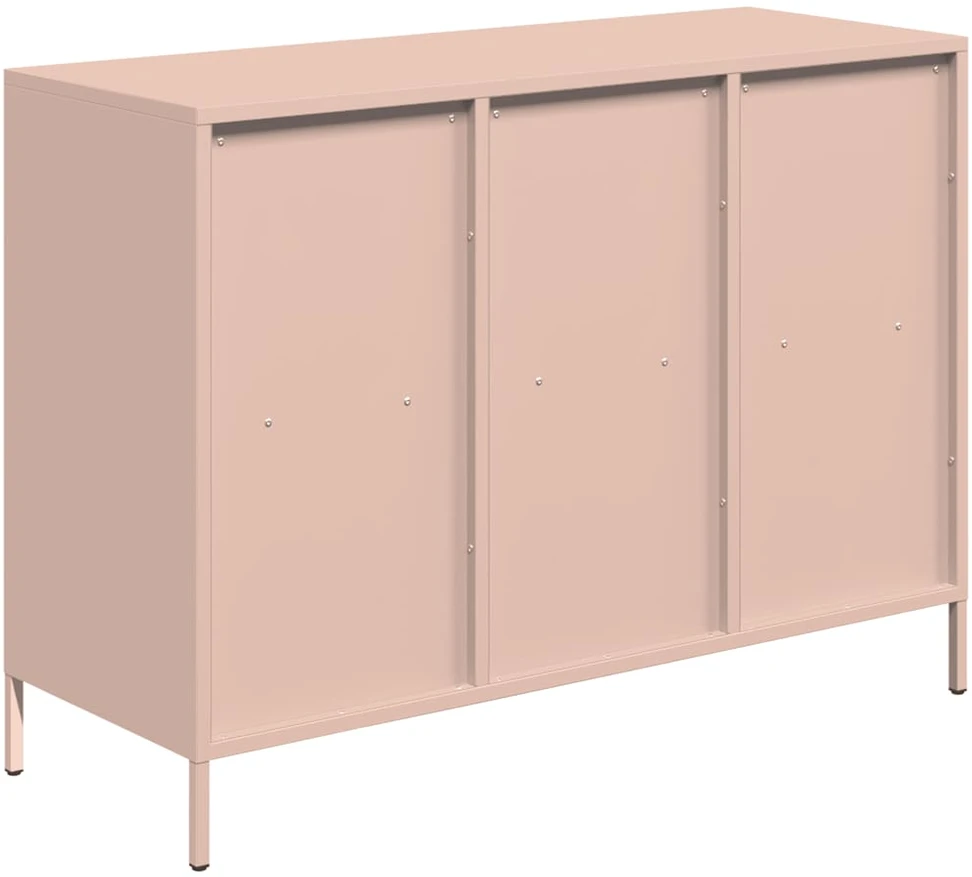 Šoninė spintelė, rožinė, 101,5x39x73,5cm, plienas