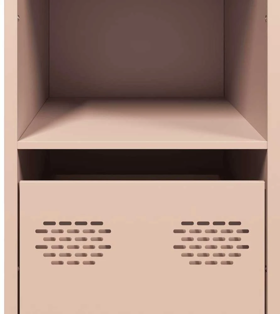 Šoninė spintelė, rožinė, 101,5x39x73,5cm, plienas