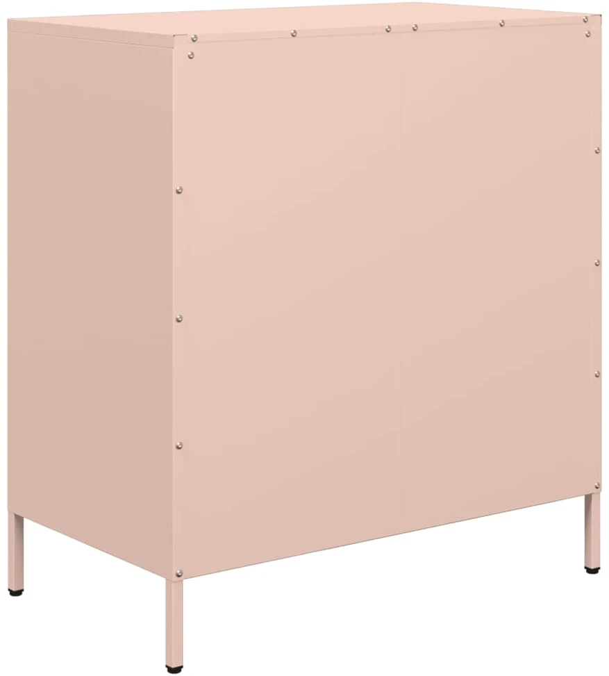 Šoninė spintelė, rožinė, 68x39x73,5cm, šaltai valcuotas plienas