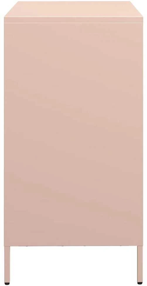 Šoninė spintelė, rožinė, 68x39x73,5cm, šaltai valcuotas plienas