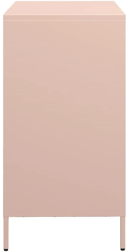Šoninė spintelė, rožinė, 68x39x73,5cm, šaltai valcuotas plienas