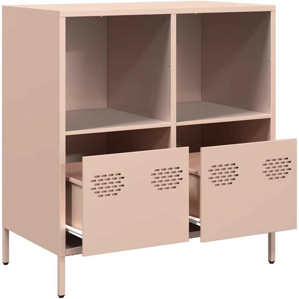 Šoninė spintelė, rožinė, 68x39x73,5cm, šaltai valcuotas plienas