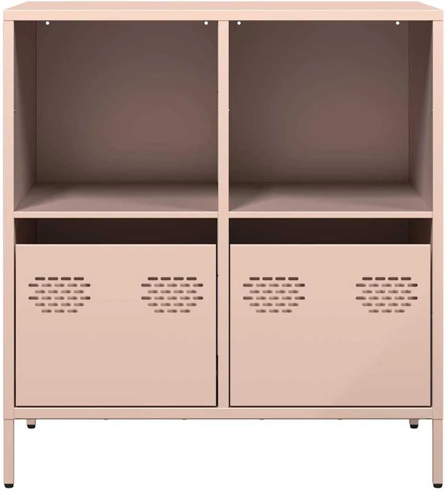 Šoninė spintelė, rožinė, 68x39x73,5cm, šaltai valcuotas plienas