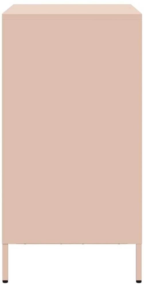 Šoninė spintelė, rožinė, 68x39x73,5cm, šaltai valcuotas plienas